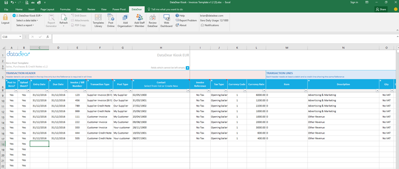 Xero Chart Of Accounts Download