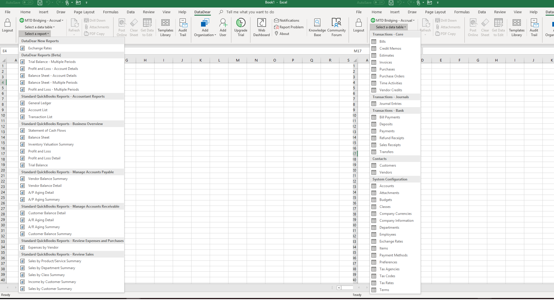 DataDear app connects to QuickBooks Online